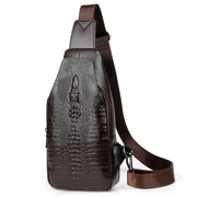 🔥 Sac à Bandoulière Homme – Style Alligator en cuir, Nouvelle collection