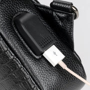 🔥 Sac à Bandoulière Homme – Style Alligator en cuir, Nouvelle collection