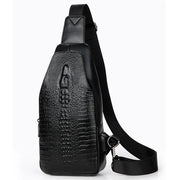 🔥 Sac à Bandoulière Homme – Style Alligator en cuir, Nouvelle collection